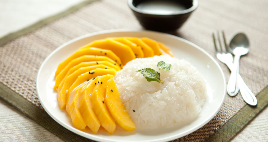 Sticky Rice in Coconut Milk and Mango