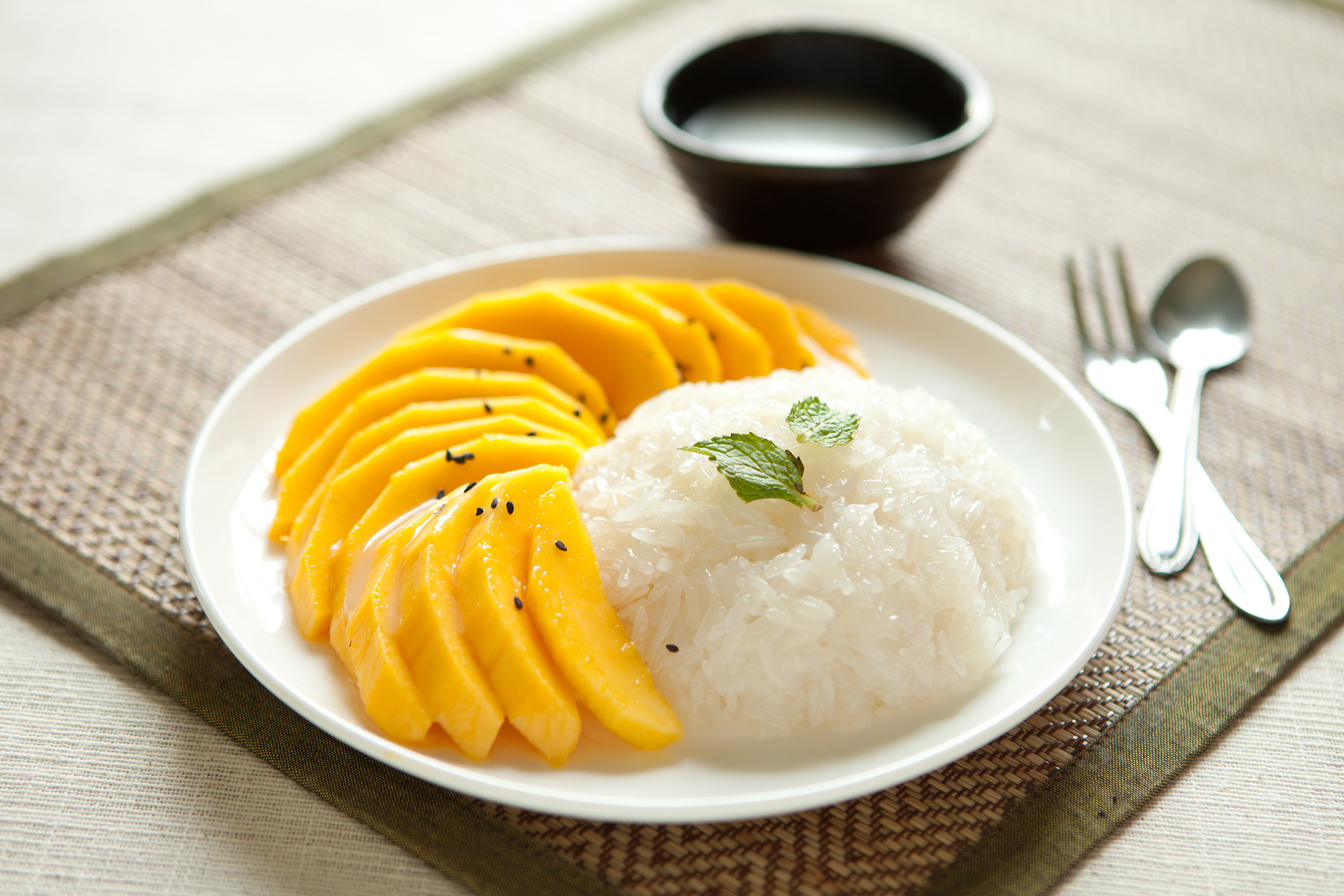 Sticky Rice in Coconut Milk and Mango