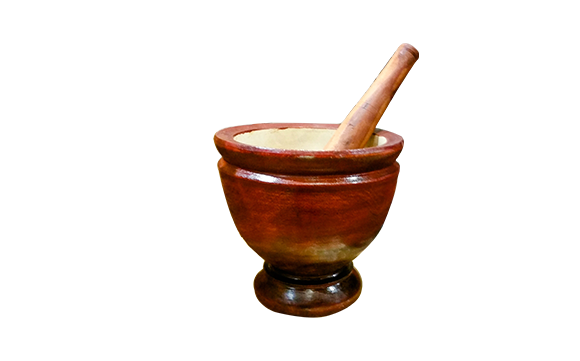 Wooden Mortar and Pestle