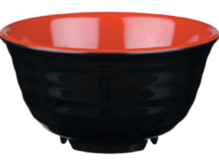 Melamin Bowl Black + Cover 704