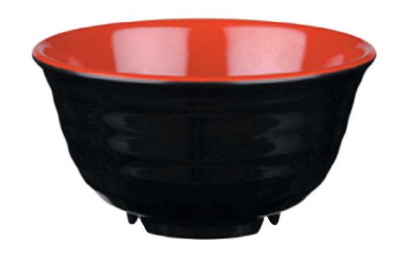 Melamin Bowl Black + Cover 704