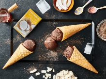 גלידה ביתית משוקולד וקוקוס
