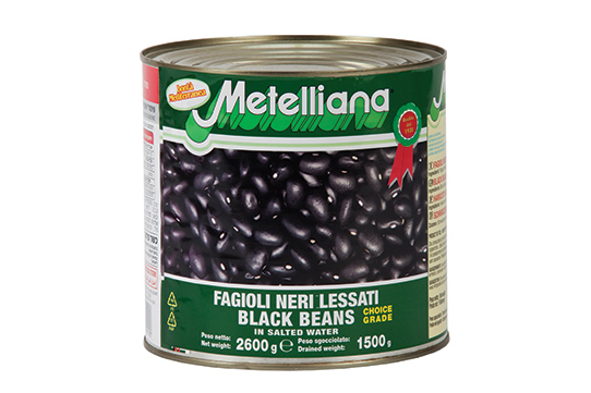 Canned black beans in brine 2.6 kg*6/ctn