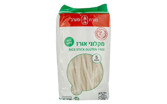 מקלוני אורז ללא גלוטן 5 מ"מ 400ג' (ליאן טונג)