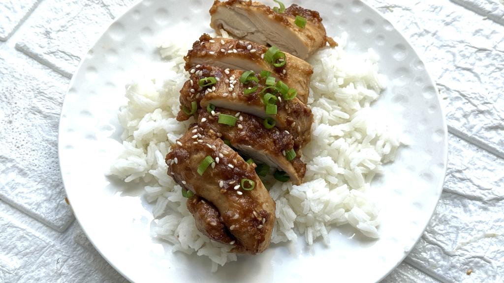 סטייק פרגית ברוטב חמאת בוטנים אסיאתי